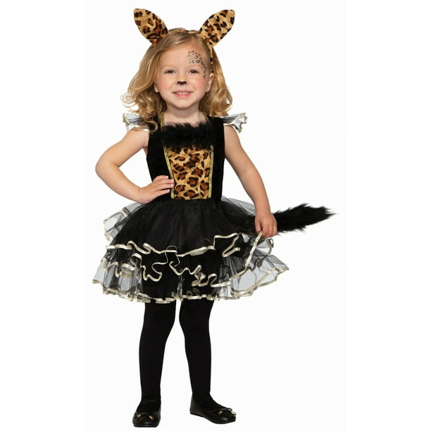 Leopard Costume Toddler Girls Cat Halloween Fancy Dress